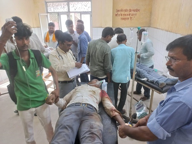 baliya news accident,