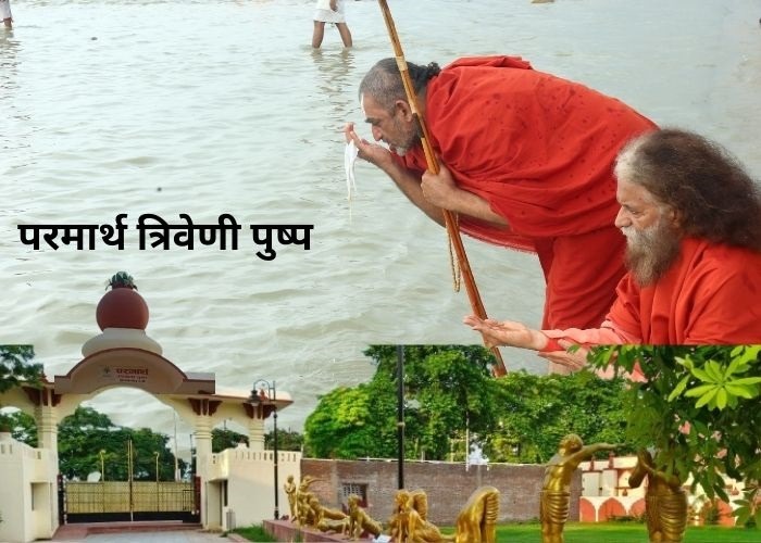 परमार्थ त्रिवेणी पुष्प में चार धाम दर्शन