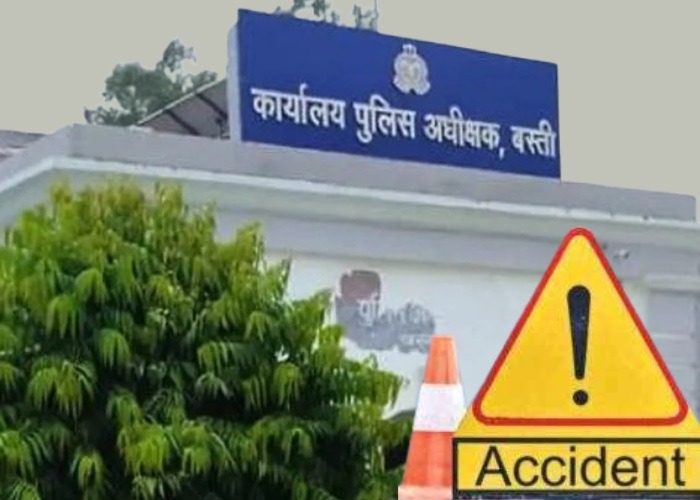 बस्ती में सड़क दुर्घटना