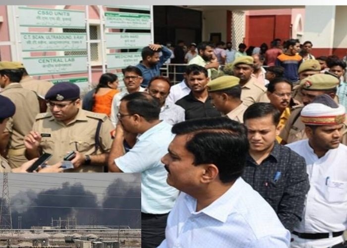 अलीगढ़ की मीट फैक्ट्री में अमोनिया गैस का रिसाव