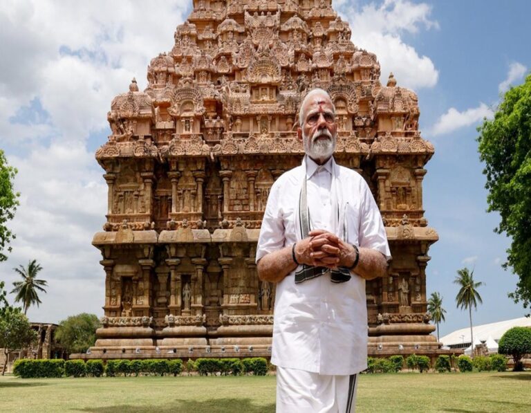 पीएम मोदी चोलपुरम मंदिर यात्रा 2025 1