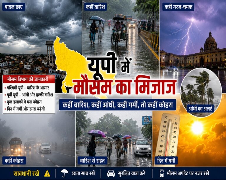 यूपी में बारिश 1