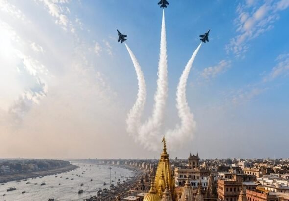 नमो घाट पर एयर शो 1