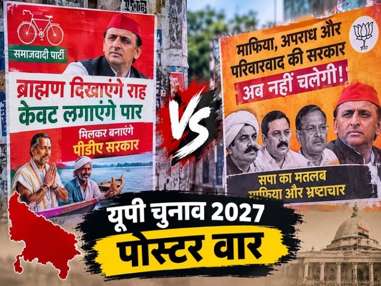 यूपी विधानसभा चुनाव 2027 पोस्टर वार 1